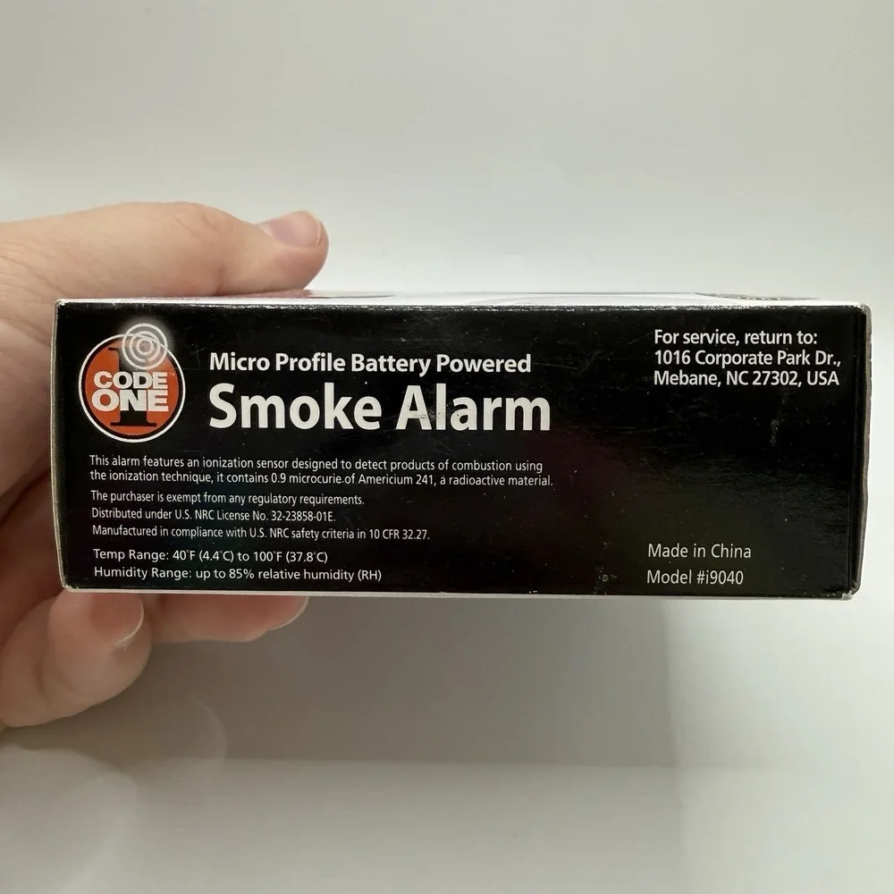 CODE ONE Smoke Alarm i9040 Micro Profile Battery Powered